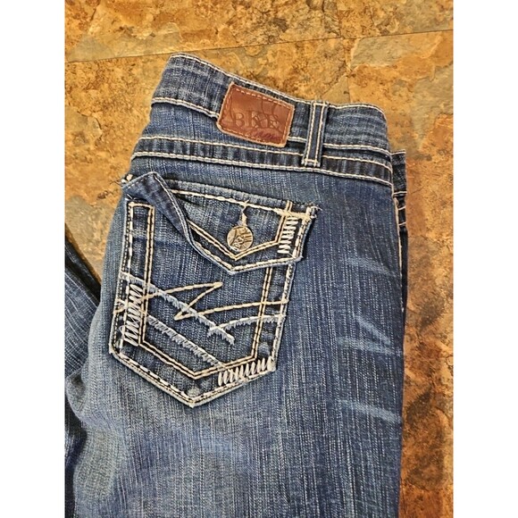 BKE Women's "Sabrina" Stretch Jeans‎ Size 33x Embroidered Button Pockets (J36) - Picture 1 of 8